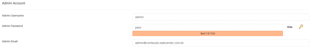 Passo a passo da instalação WP