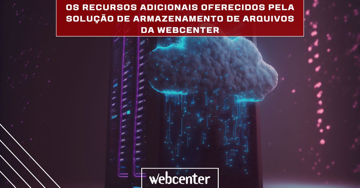 Os recursos adicionais oferecidos pela solução de armazenamento de arquivos da Webcenter